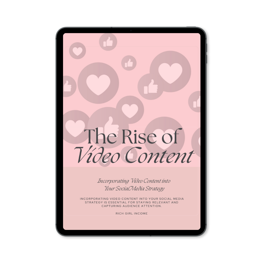 The Rise Of Video Content Ebook (With Resell Rights)